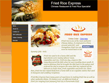 Tablet Screenshot of friedriceexpress.com